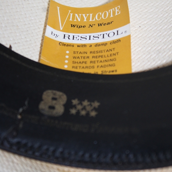 Vintage Resistol "Self-Conforming" Genuine Shantung Panama Cowboy hat - Picture 5 of 12